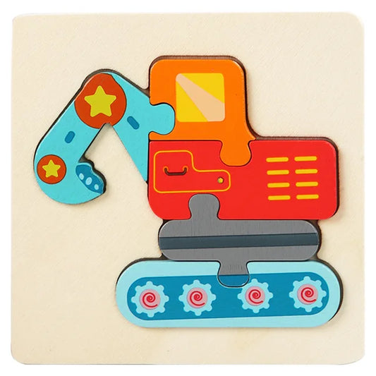 Montessori Based - Wooden Puzzle for kids 1-3 years