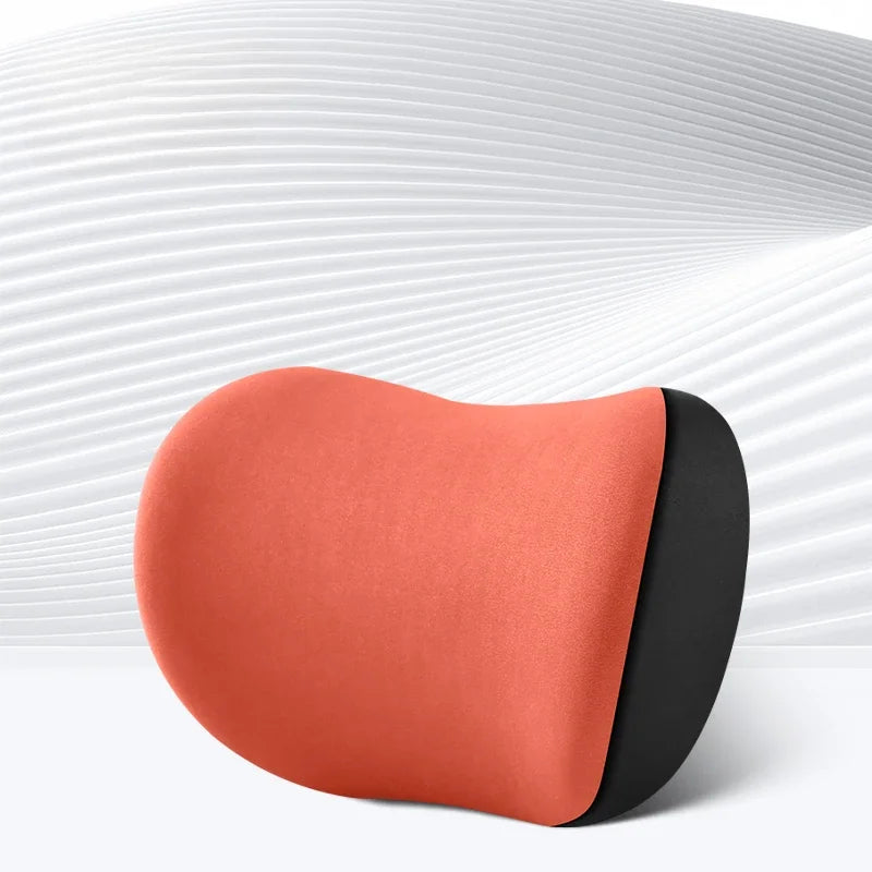 Memory Foam Car Neck Pillow With Lumbar Support